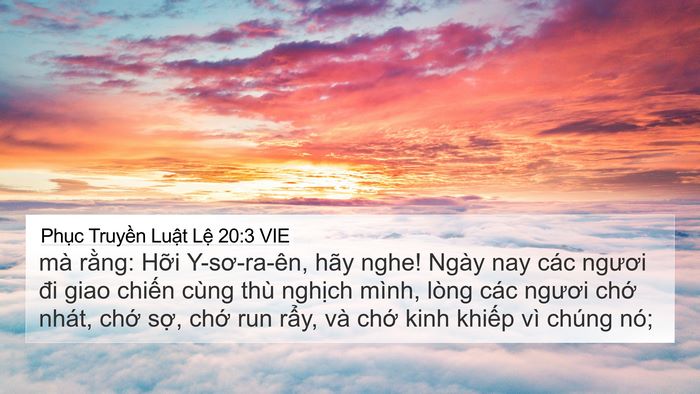 Phục Truyền Luật Lệ 20:3 VIE Bible Verse Image