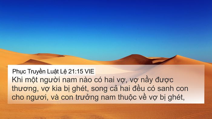 Phục Truyền Luật Lệ 21:15 VIE Bible Verse Image