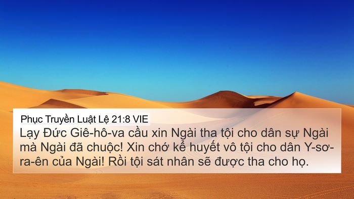 Phục Truyền Luật Lệ 21:8 VIE Bible Verse Image