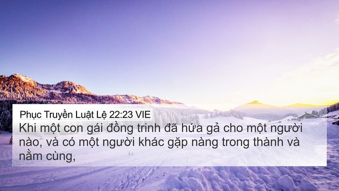 Phục Truyền Luật Lệ 22:23 VIE Bible Verse Image