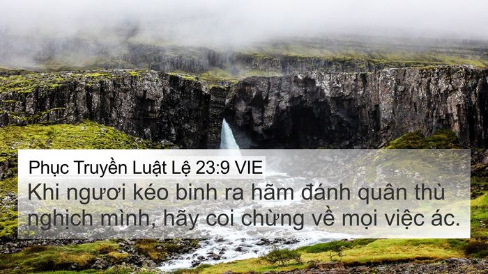 Phục Truyền Luật Lệ 23:9 VIE Bible Verse Image