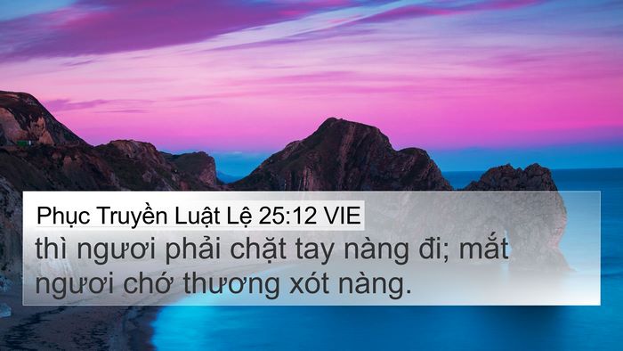 Phục Truyền Luật Lệ 25:12 VIE Bible Verse Image