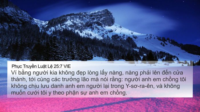 Phục Truyền Luật Lệ 25:7 VIE Bible Verse Image