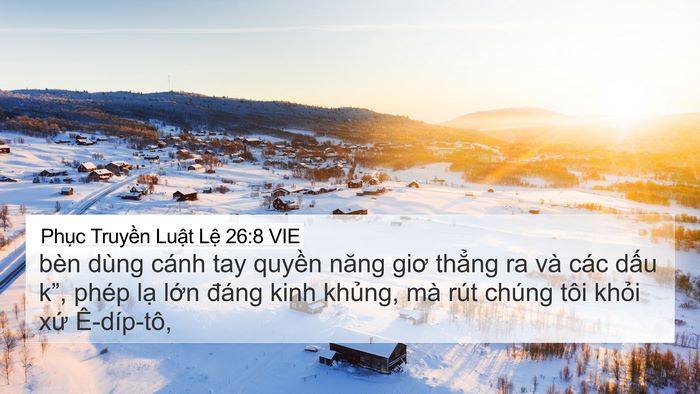 Phục Truyền Luật Lệ 26:8 VIE Bible Verse Image