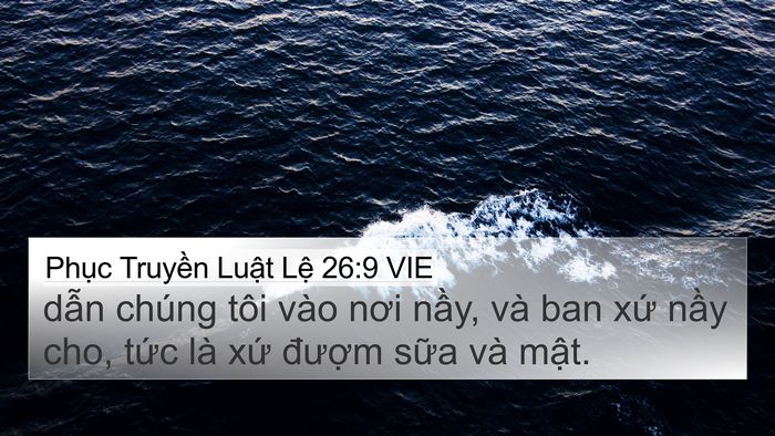 Phục Truyền Luật Lệ 26:9 VIE Bible Verse Image