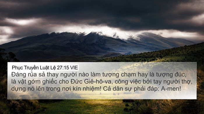 Phục Truyền Luật Lệ 27:15 VIE Bible Verse Image