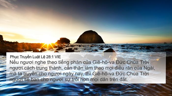 Phục Truyền Luật Lệ 28:1 VIE Bible Verse Image