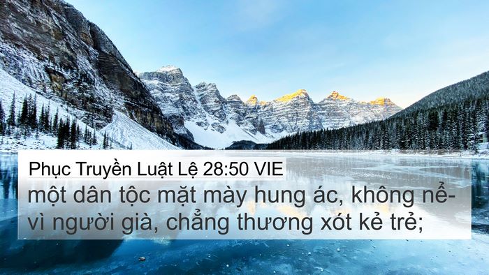 Phục Truyền Luật Lệ 28:50 VIE Bible Verse Image