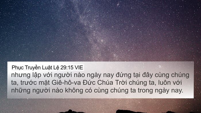 Phục Truyền Luật Lệ 29:15 VIE 4K Wallpaper - nhưng lập với người nào ngày nay - 4K Wallpaper Bible Verse