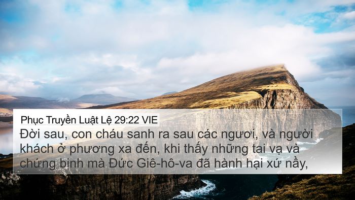 Phục Truyền Luật Lệ 29:22 VIE Bible Verse Image
