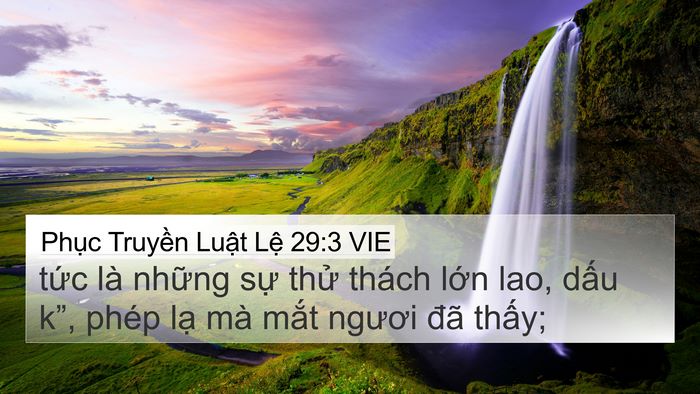 Phục Truyền Luật Lệ 29:3 VIE Bible Verse Image