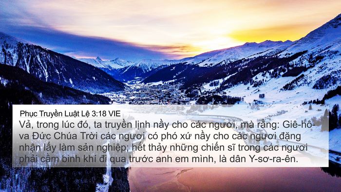 Phục Truyền Luật Lệ 3:18 VIE Bible Verse Image