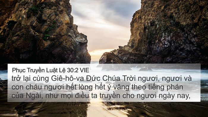 Phục Truyền Luật Lệ 30:2 VIE Bible Verse Image