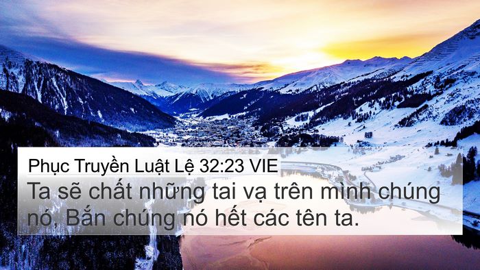 Phục Truyền Luật Lệ 32:23 VIE Bible Verse Image