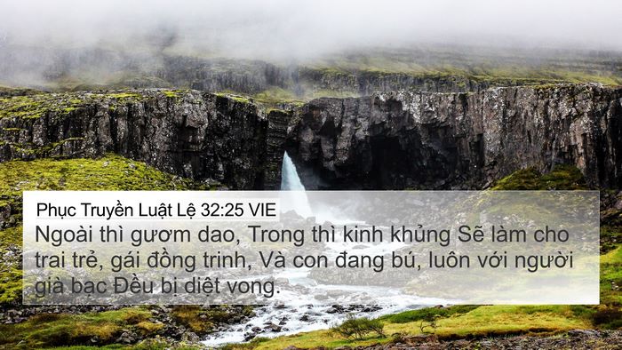 Phục Truyền Luật Lệ 32:25 VIE Bible Verse Image