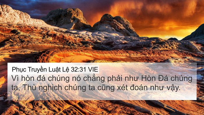 Phục Truyền Luật Lệ 32:31 VIE Bible Verse Image