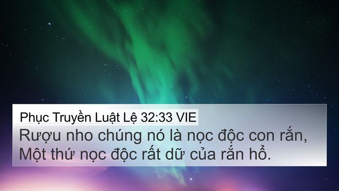 Phục Truyền Luật Lệ 32:33 VIE Bible Verse Image