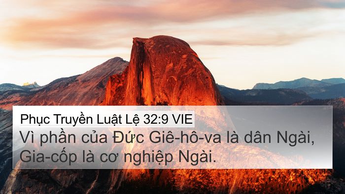 Phục Truyền Luật Lệ 32:9 VIE Bible Verse Image