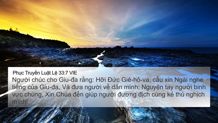 Phục Truyền Luật Lệ 33:7 VIE Bible Verse Image