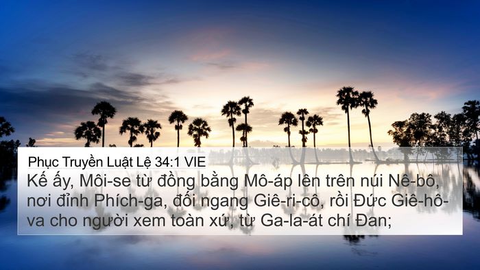 Phục Truyền Luật Lệ 34:1 VIE Bible Verse Image