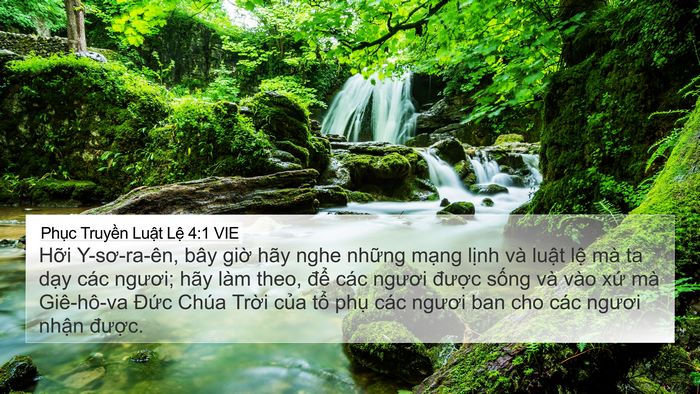 Phục Truyền Luật Lệ 4:1 VIE Bible Verse Image
