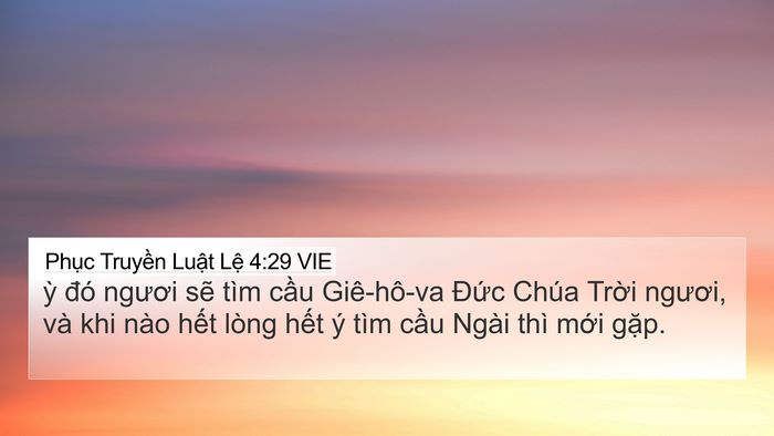 Phục Truyền Luật Lệ 4:29 VIE Bible Verse Image