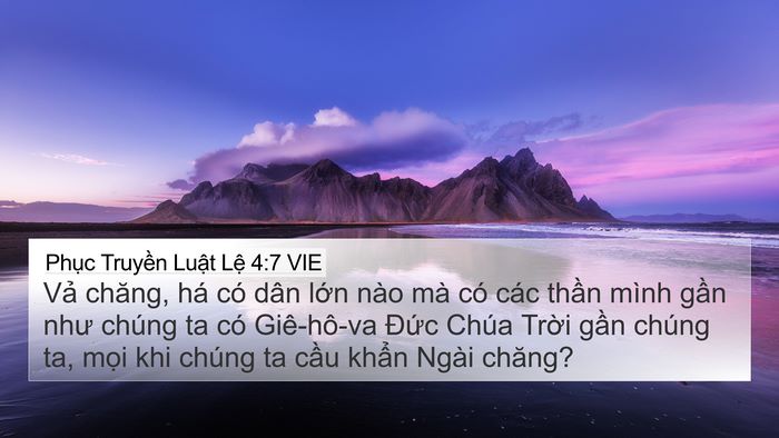 Phục Truyền Luật Lệ 4:7 VIE Bible Verse Image