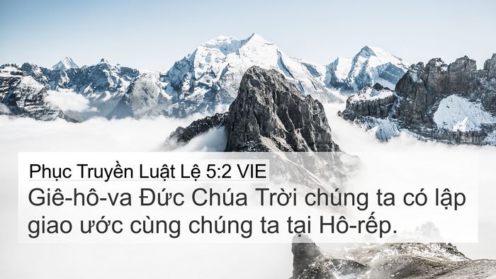 Phục Truyền Luật Lệ 5:2 VIE Bible Verse Image