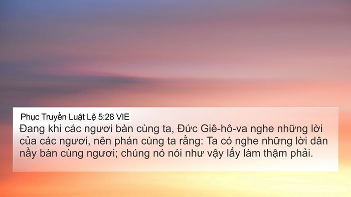 Phục Truyền Luật Lệ 5:28 VIE Bible Verse Image