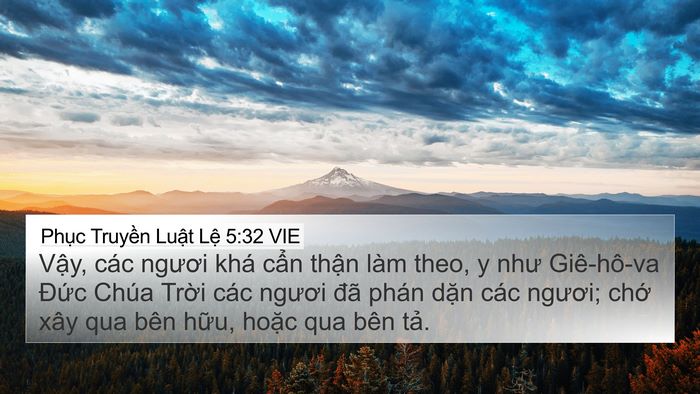Phục Truyền Luật Lệ 5:32 VIE Bible Verse Image