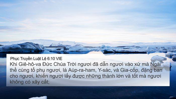 Phục Truyền Luật Lệ 6:10 VIE Bible Verse Image
