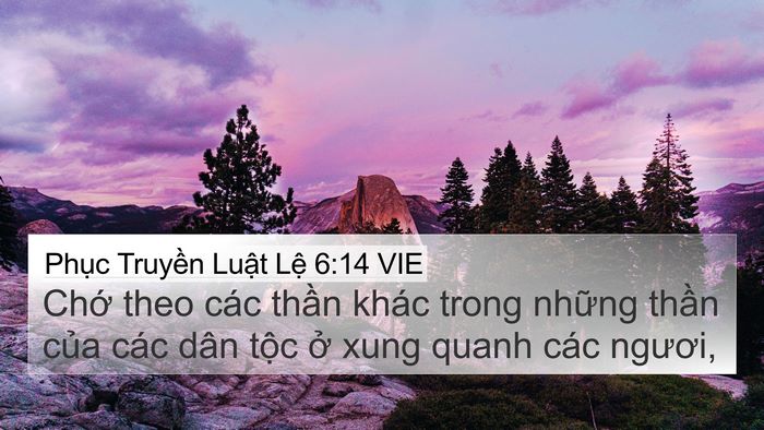 Phục Truyền Luật Lệ 6:14 VIE Bible Verse Image