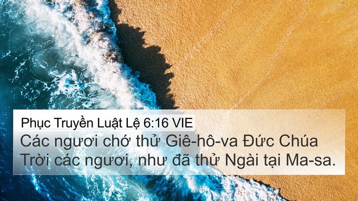 Phục Truyền Luật Lệ 6:16 VIE Bible Verse Image