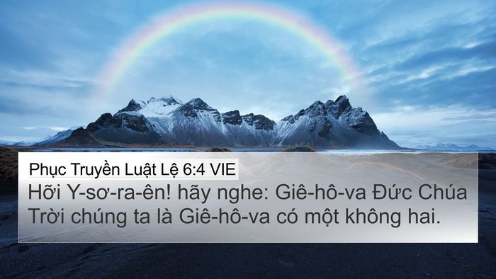 Phục Truyền Luật Lệ 6:4 VIE Bible Verse Image