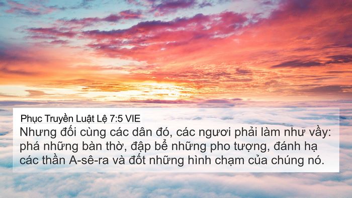 Phục Truyền Luật Lệ 7:5 VIE Bible Verse Image