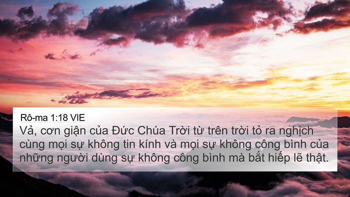 Rô-ma 1:18 VIE Bible Verse Image