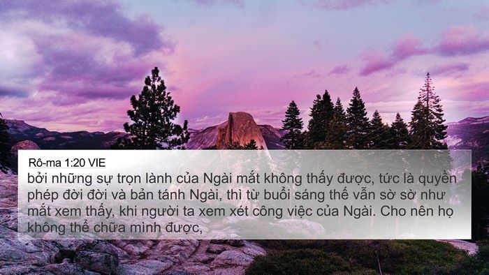 Rô-ma 1:20 VIE Bible Verse Image