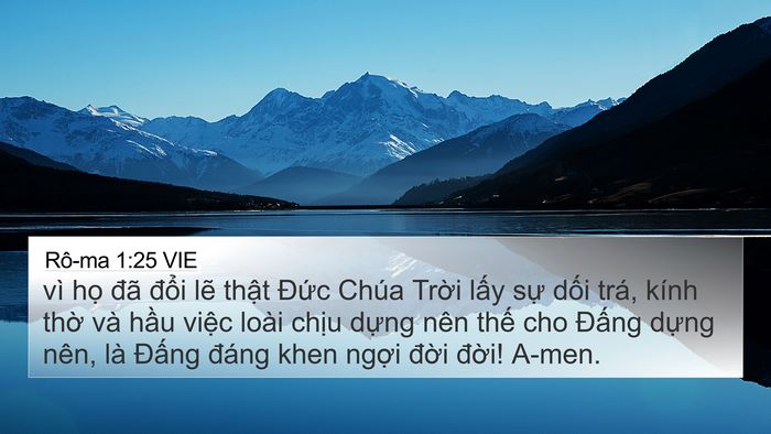 Rô-ma 1:25 VIE Bible Verse Image