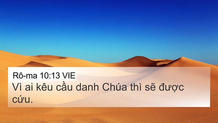 Rô-ma 10:13 VIE Bible Verse Image