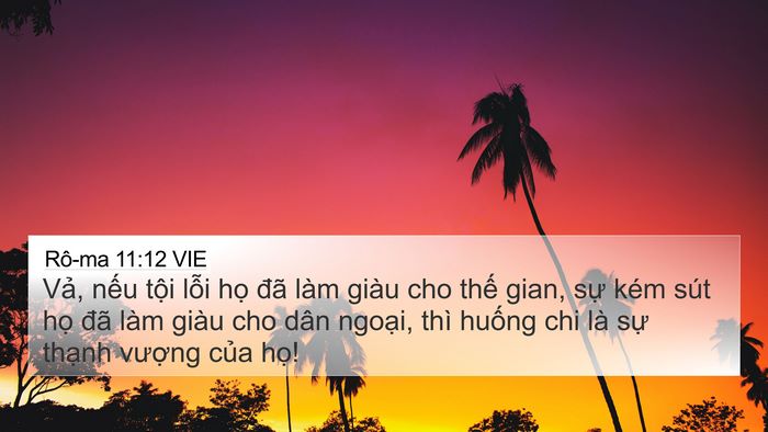 Rô-ma 11:12 VIE Bible Verse Image