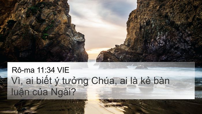 Rô-ma 11:34 VIE Bible Verse Image