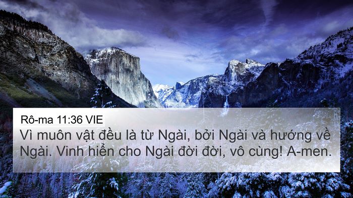 Rô-ma 11:36 VIE Bible Verse Image