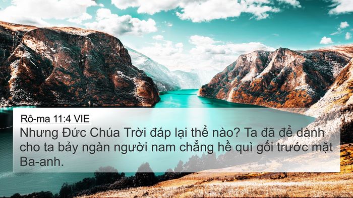 Rô-ma 11:4 VIE Bible Verse Image