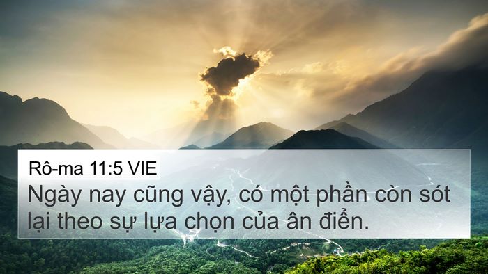 Rô-ma 11:5 VIE Bible Verse Image