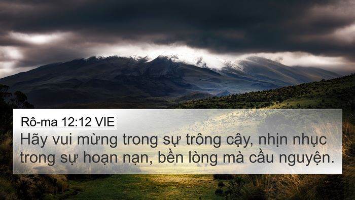 Rô-ma 12:12 VIE Bible Verse Image