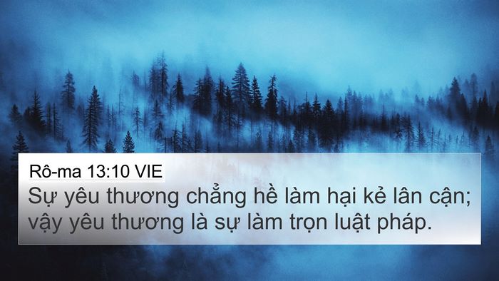 Rô-ma 13:10 VIE Bible Verse Image