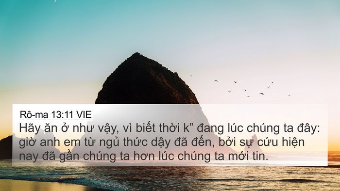Rô-ma 13:11 VIE Bible Verse Image