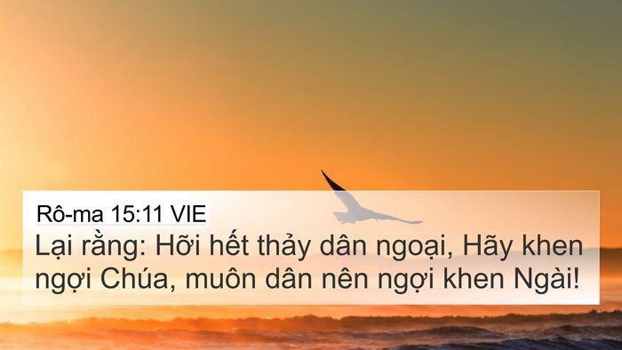 Rô-ma 15:11 VIE Bible Verse Image