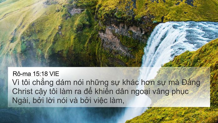 Rô-ma 15:18 VIE Bible Verse Image