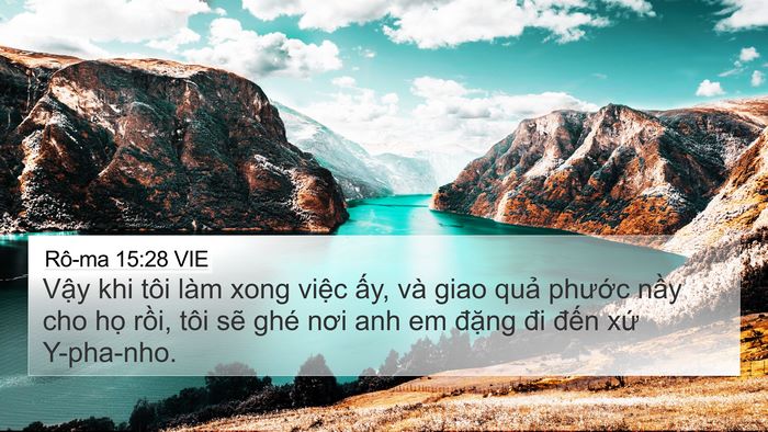 Rô-ma 15:28 VIE Bible Verse Image